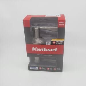 Kwikset Tustin Keyed Entry Door Handle With SmartKey Satin Nickel 97402-732 NIB